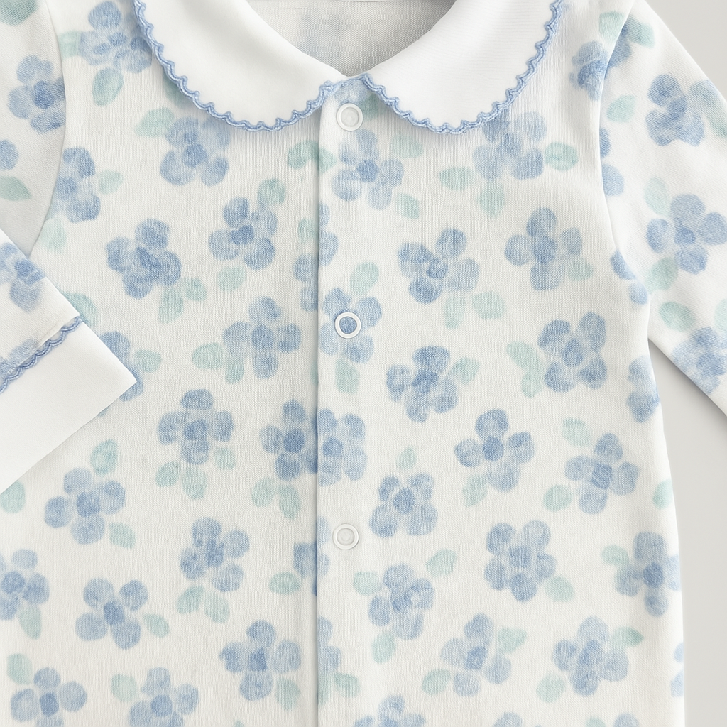 Macacão Bebê Algodão Premium Flower Lavanda