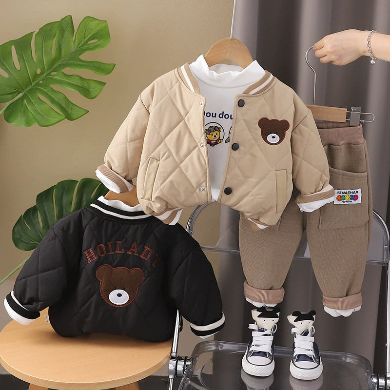 Conjunto Infantil Masculino de Inverno Ursinho