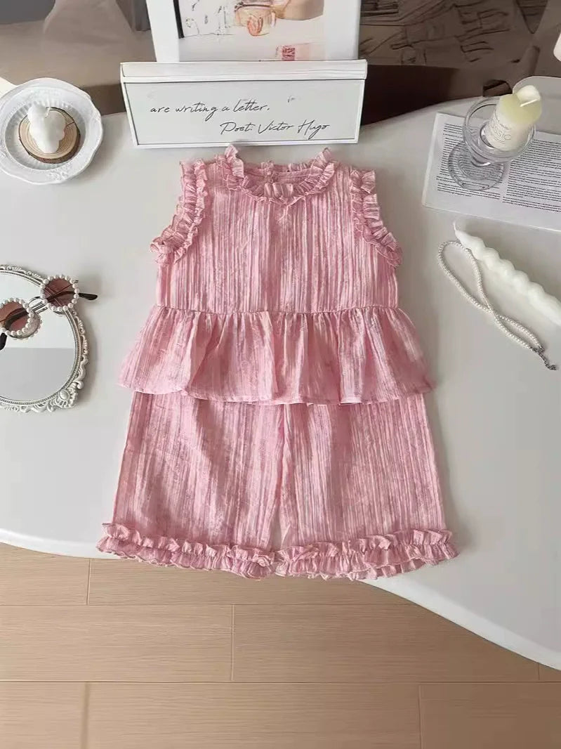 Conjunto Infantil Rosa Babadinhos