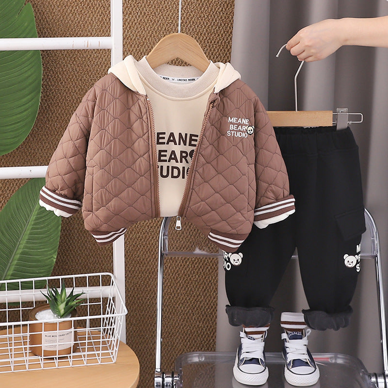 Conjunto Infantil Masculino 3 Peças Urso