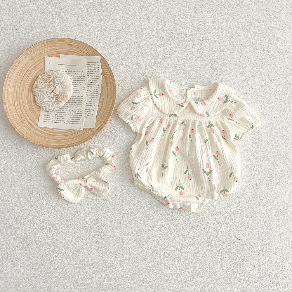 Body/ Conjunto Infantil Feminino Tulipas