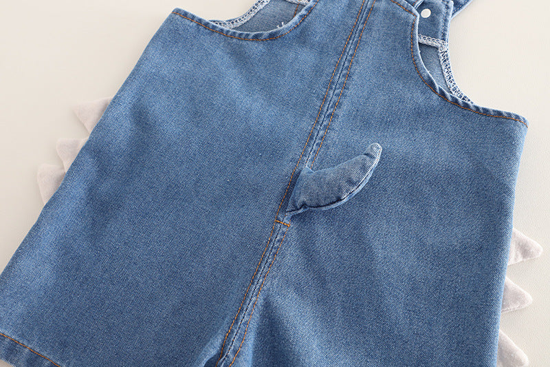 Jardineira Infantil Jeans com Camisa