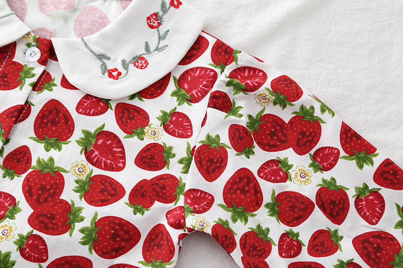 Conjunto Infantil 3 Peças Moranguinhos