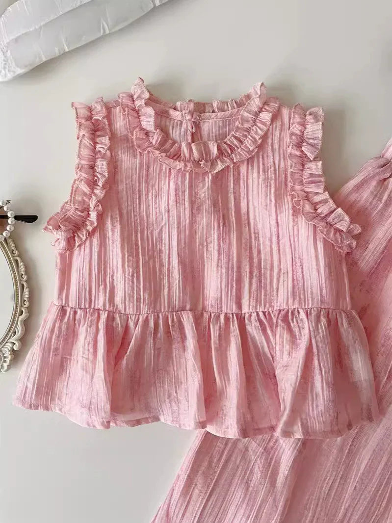Conjunto Infantil Rosa Babadinhos