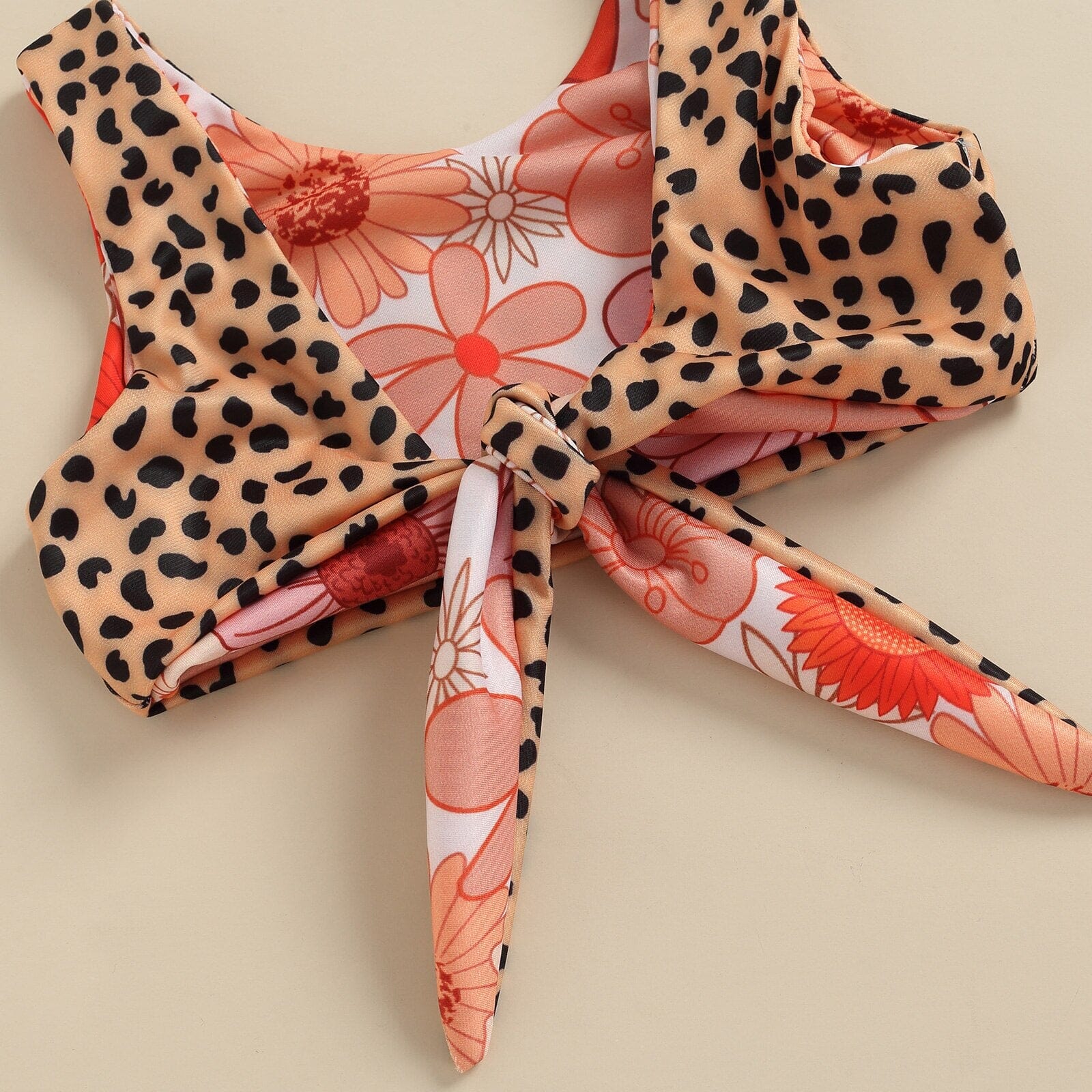 Biquíni Infantil Floral e Leopardo