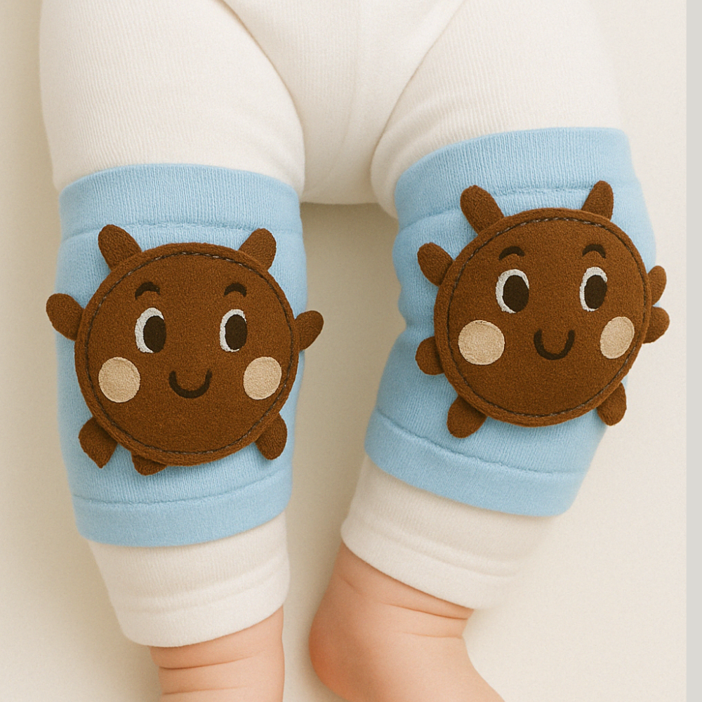 Joelheira Bebê Anti-Atrito Proteção Engatinhar Carangueijo