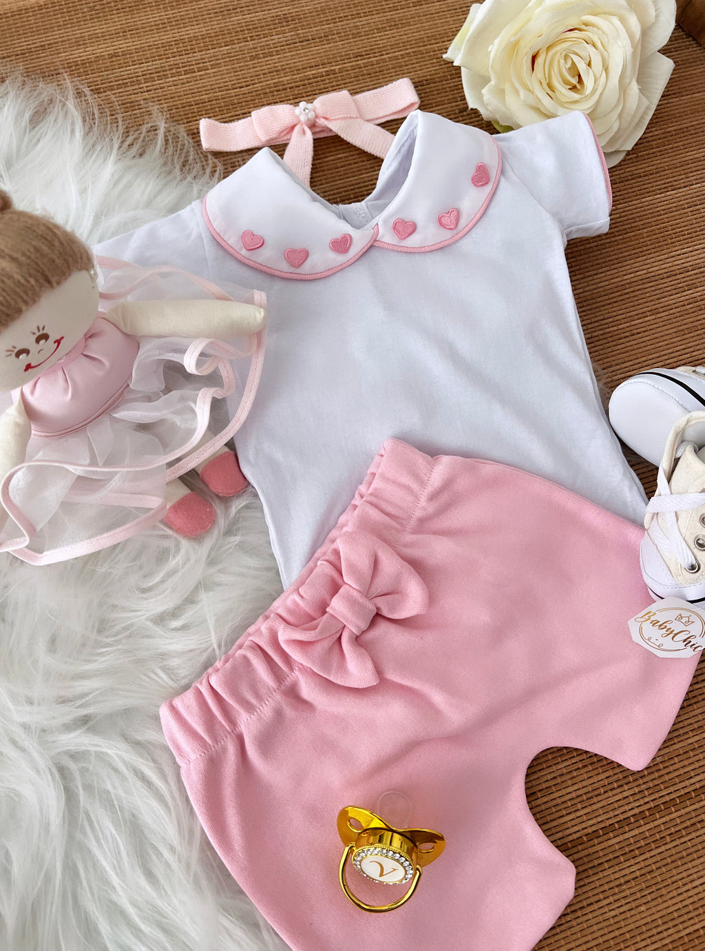 Kit Passeio menina luxuoso hipoalergênicos