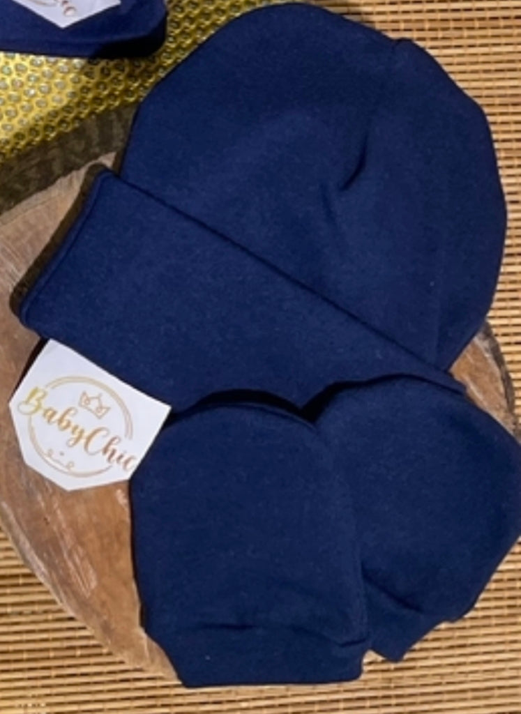 Kit touca e luvas em fio egípcio hipoalergênicos