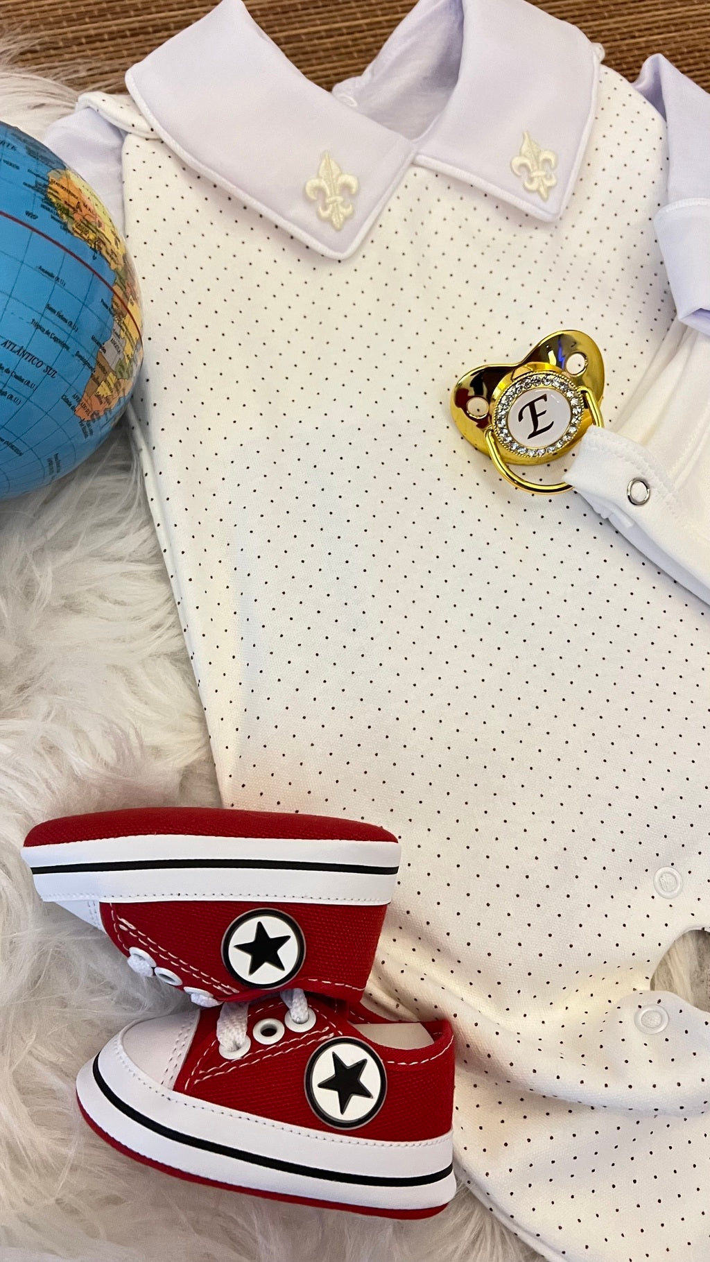 Salopete + Body em fio egípcio menino