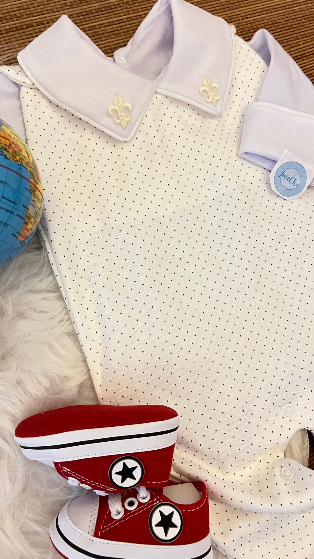 Salopete + Body em fio egípcio menino