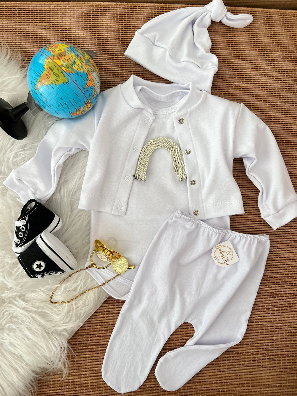 Kit estilosinho em fio egípcio hipoalergênico