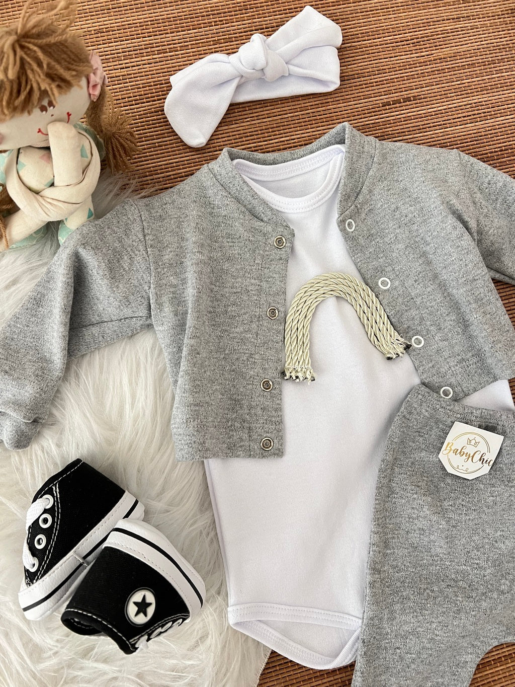 Kit estiloso em fio egípcio