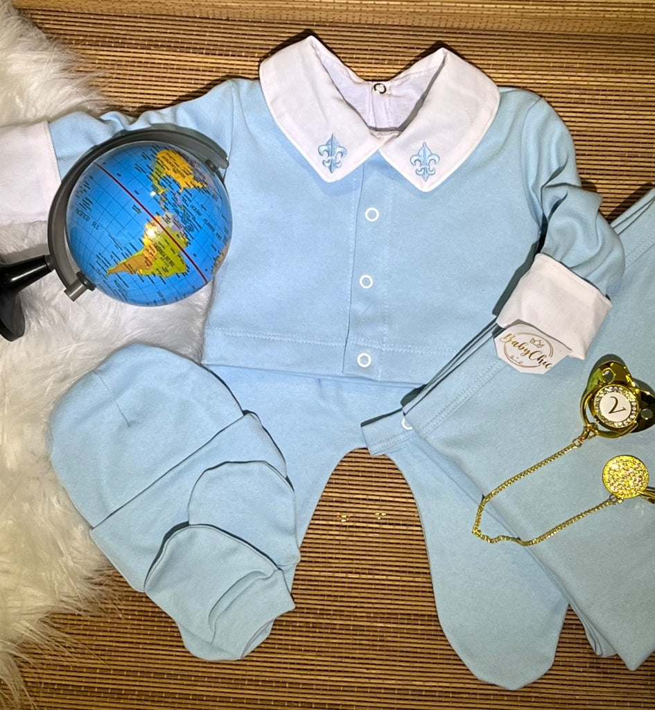 Kit saída maternidade Raian em fio egípcio