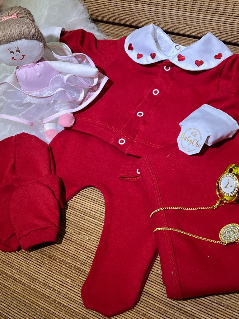 Kit saída maternidade Laís em fio egípcio