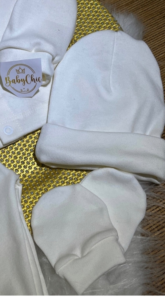 Kit touca e luvas em fio egípcio hipoalergênicos