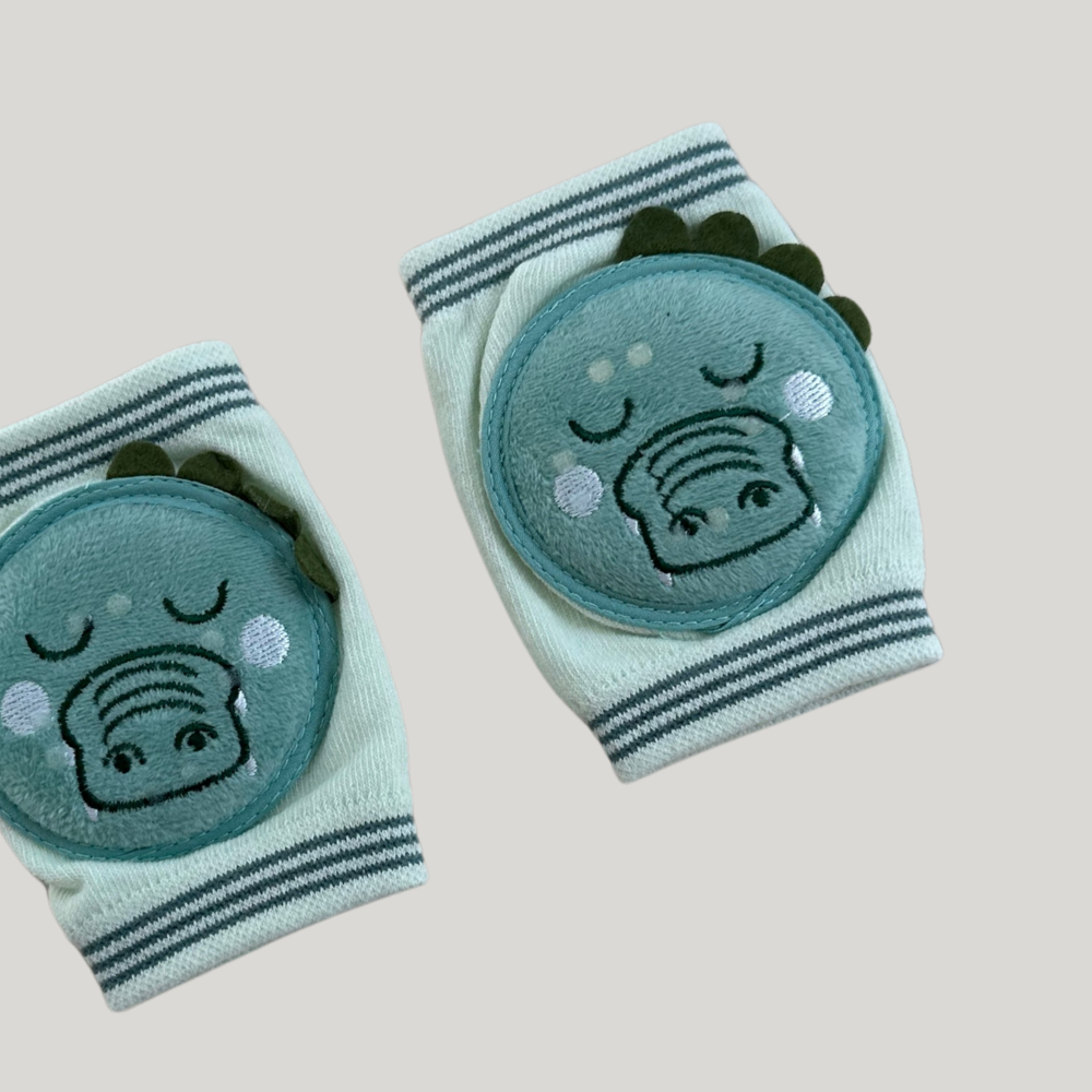 Joelheira Bebê Anti-Atrito Proteção Engatinhar Dino