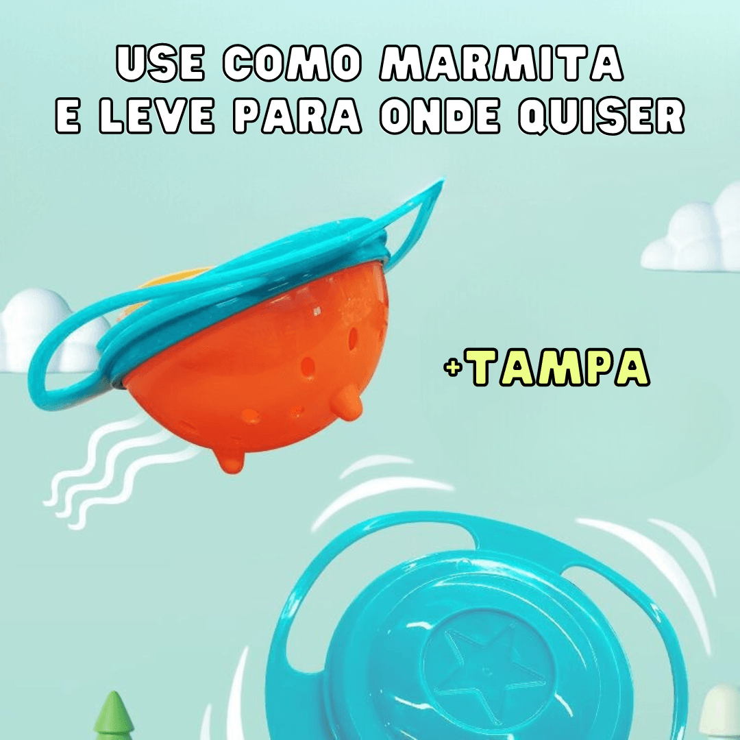 Tigela Giratória 360° - Anti-Derramamento