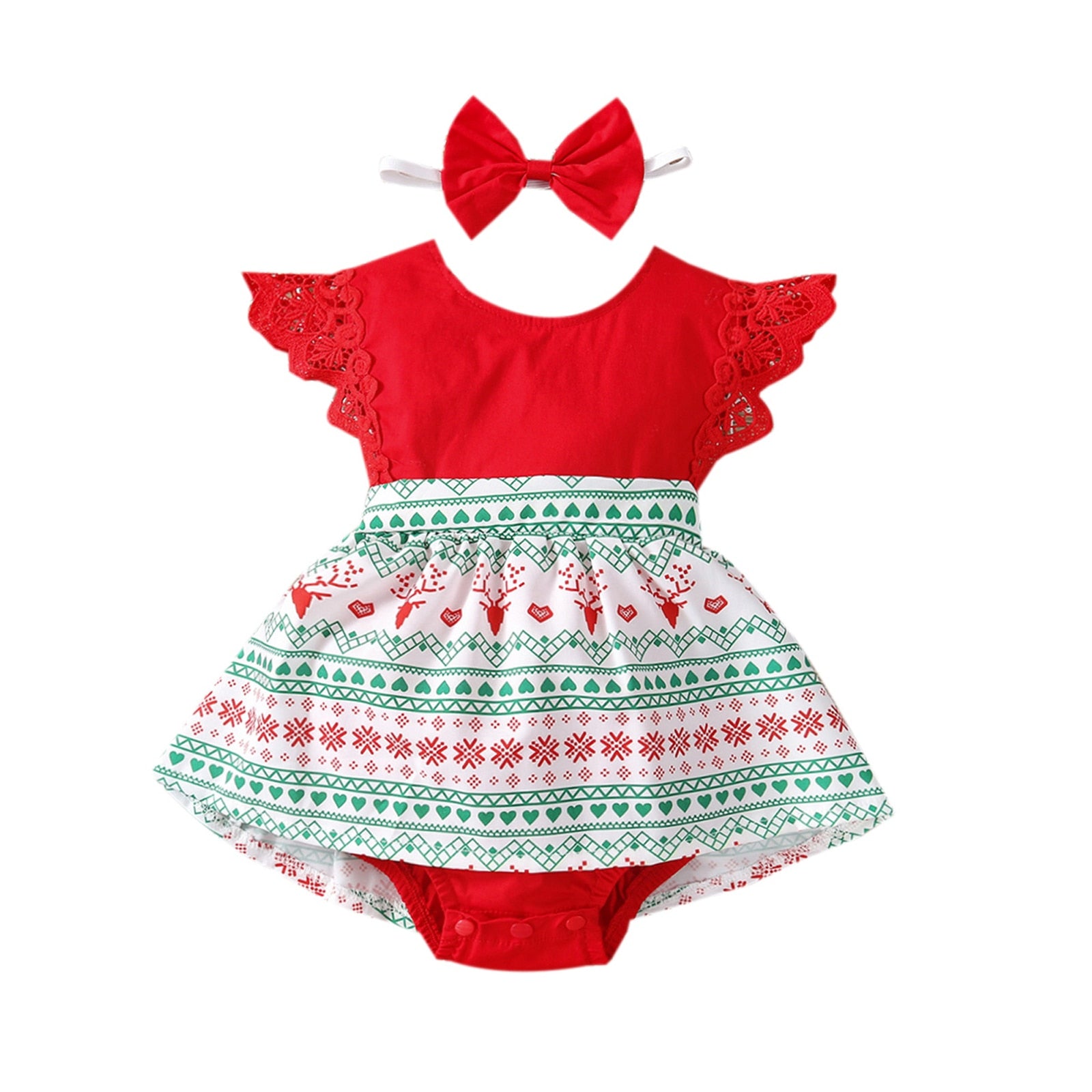 Vestido + Faixa Natalina