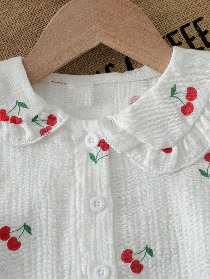 Conjunto Infantil Feminino Cerejinhas