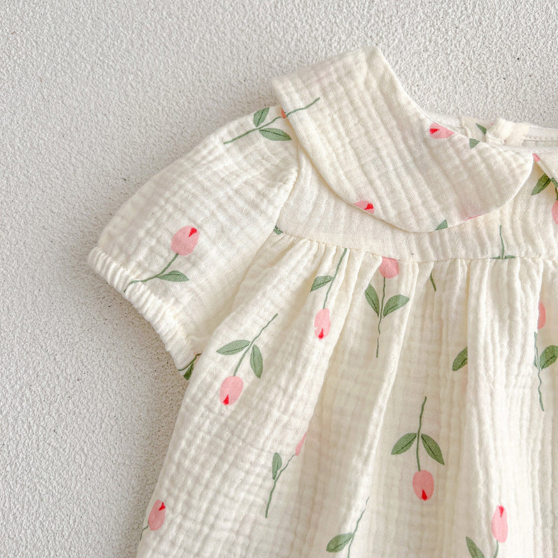Body/ Conjunto Infantil Feminino Tulipas