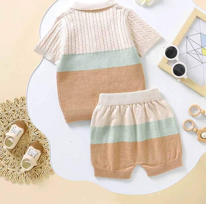 Conjunto Infantil Masculino Polo Botões