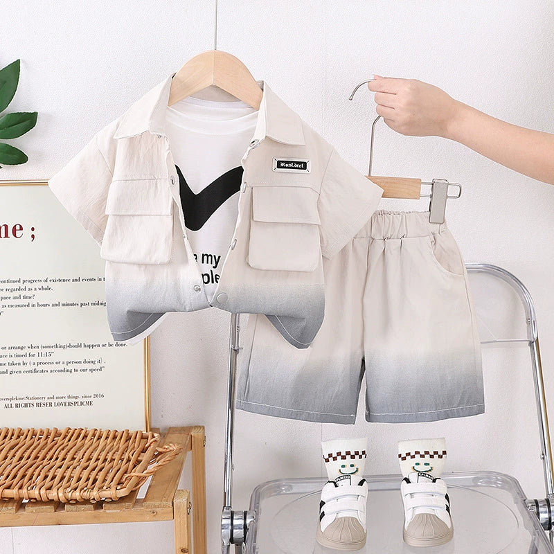 Conjunto Infantil Masculino Moderno 3 Peças