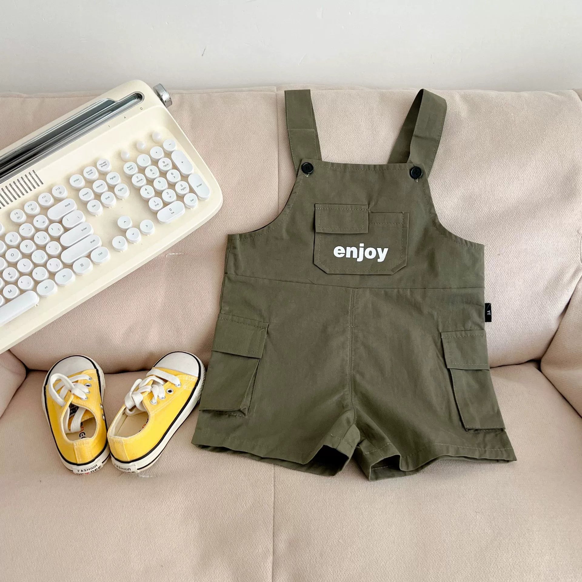 Jardineira Infantil Enjoy Bolsinho