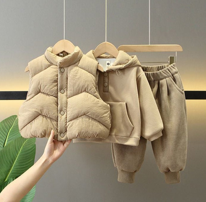 Conjunto Infantil Masculino Super quente 3 Peças