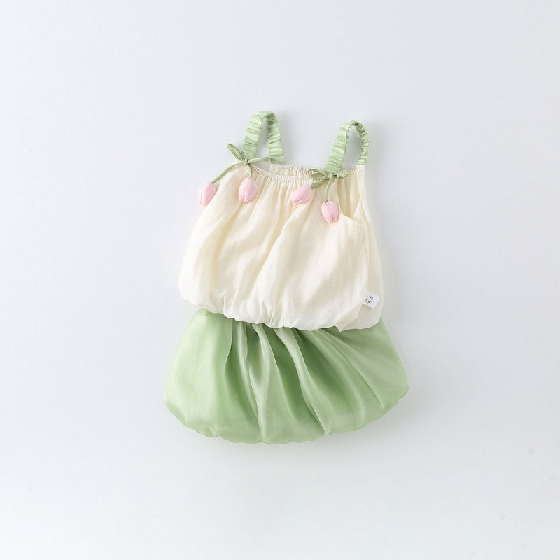 Conjunto Infantil Feminino Boutique Tulipas