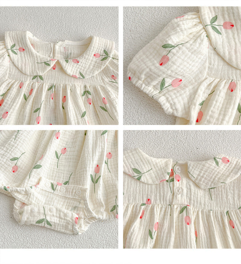 Body/ Conjunto Infantil Feminino Tulipas