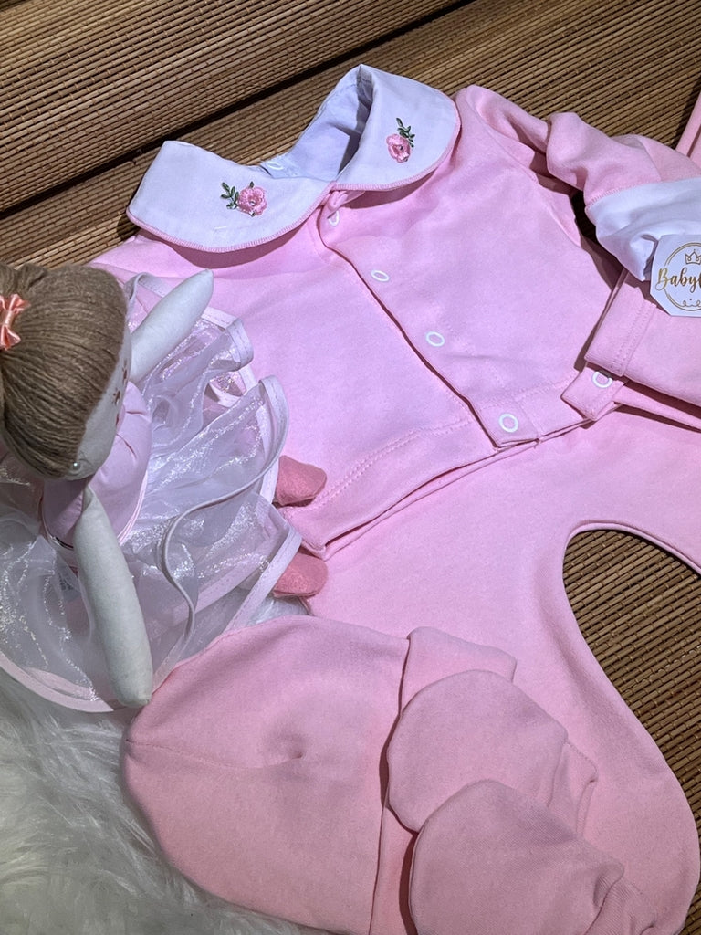 Kit saída maternidade Laís em fio egípcio