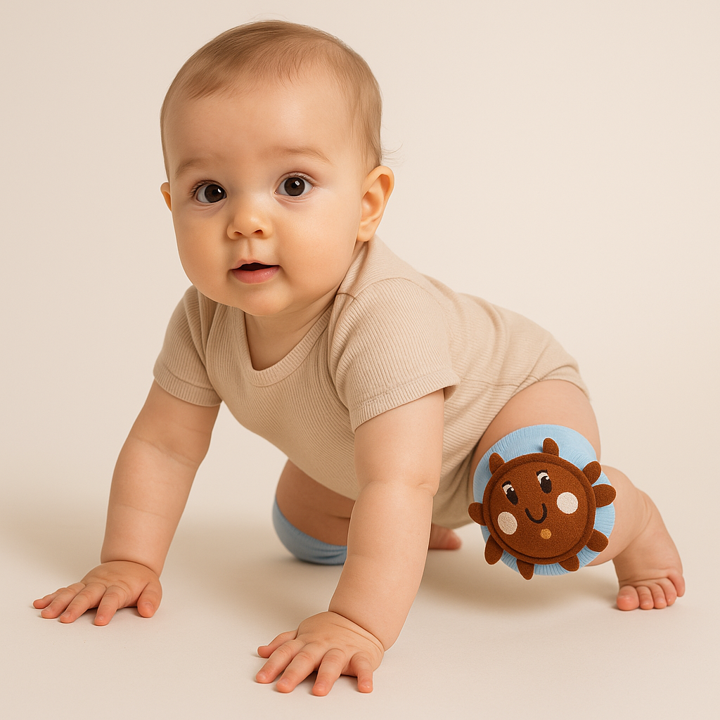 Joelheira Bebê Anti-Atrito Proteção Engatinhar Carangueijo