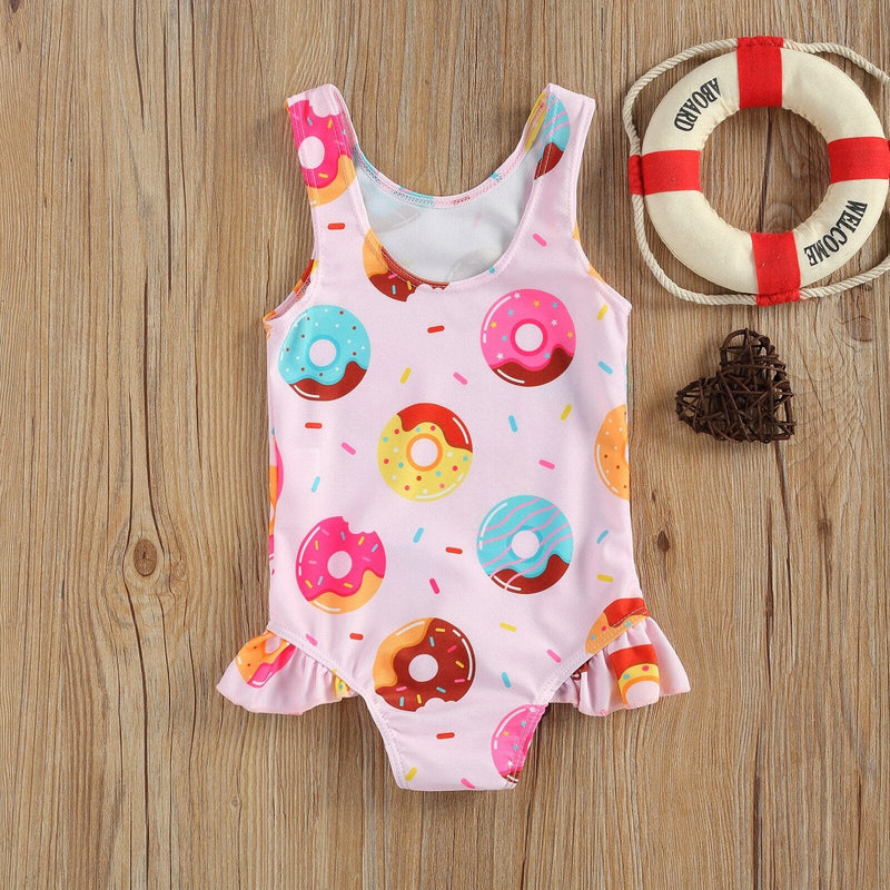 Maiô Infantil Caranguejo e Donut