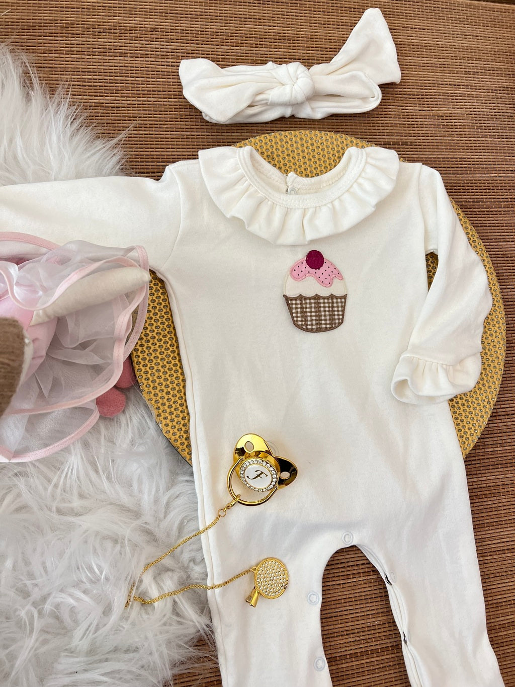 Macacão Cap Cup em fio egípcio