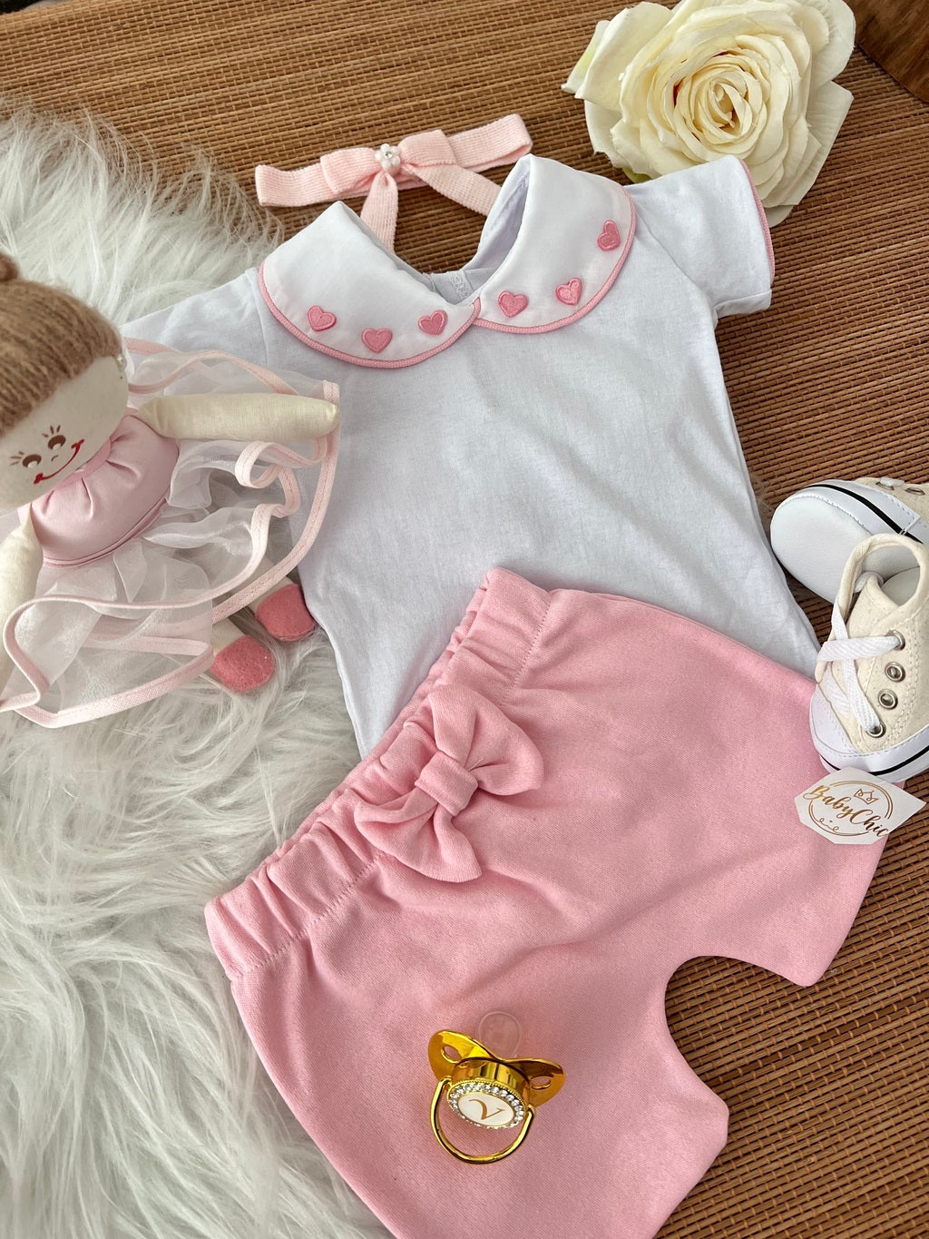 Kit Passeio menina luxuoso hipoalergênicos