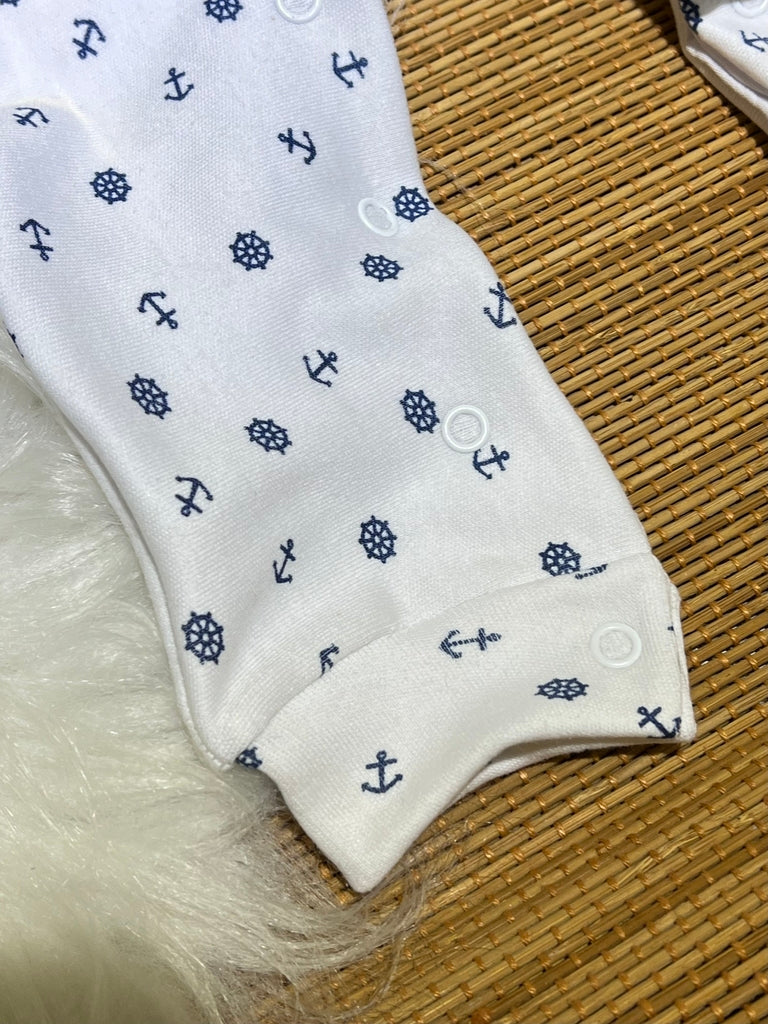 Salopete + Body em fio egípcio menino