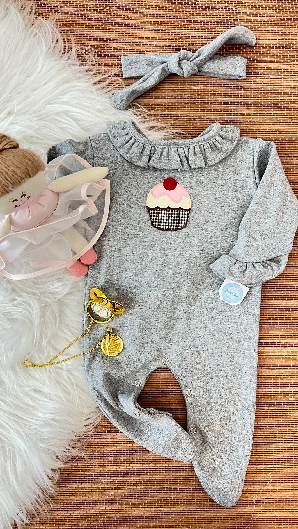 Macacão cap cup em fio egípcio