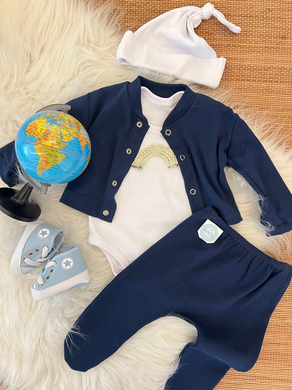 Kit estilosinho em fio egípcio hipoalergênico