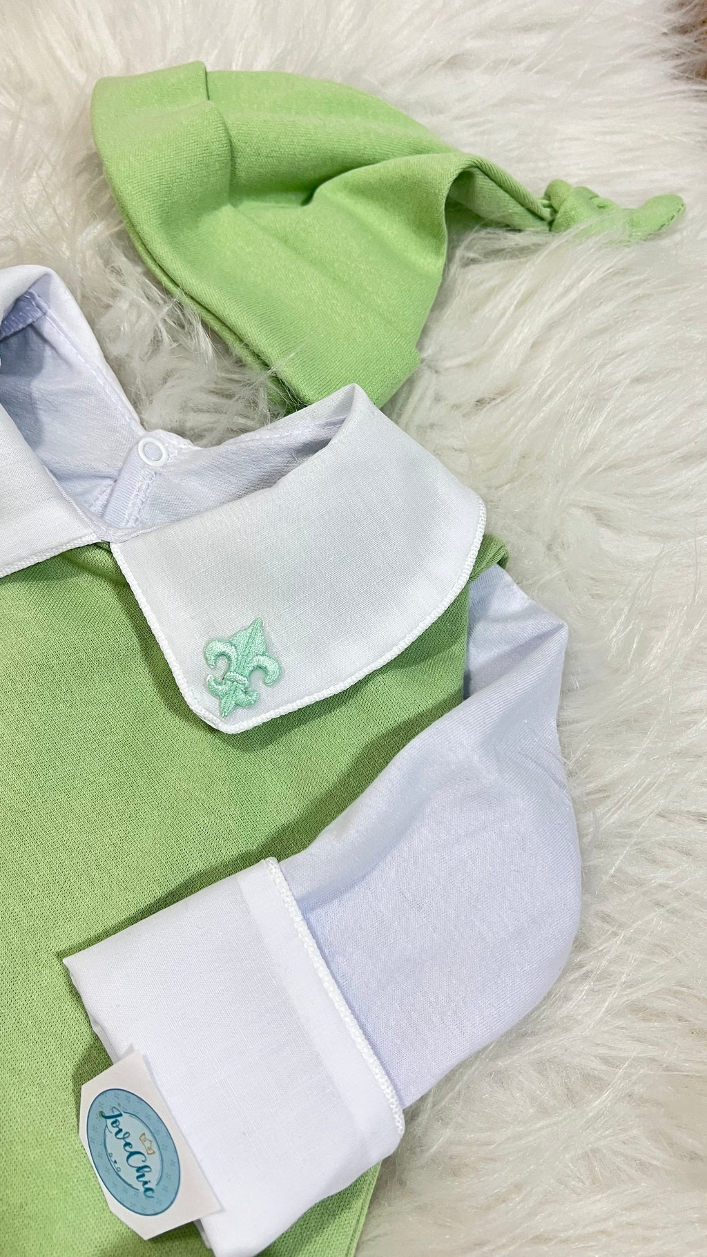 Salopete + Body em fio egípcio menino