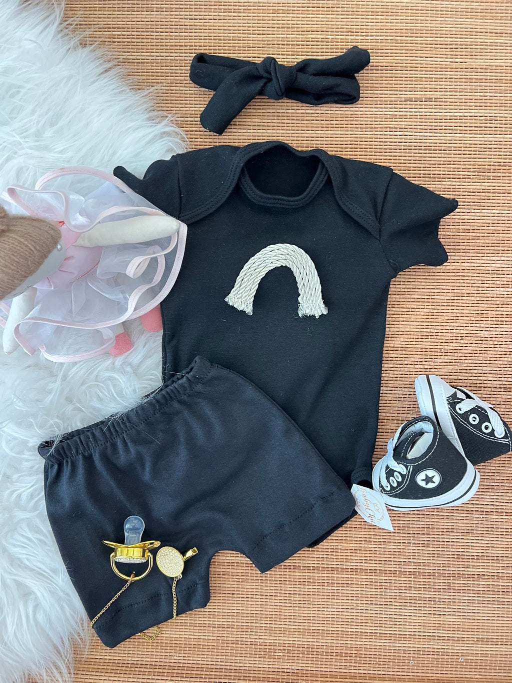 Kit basiquinho menina em fio egípcio