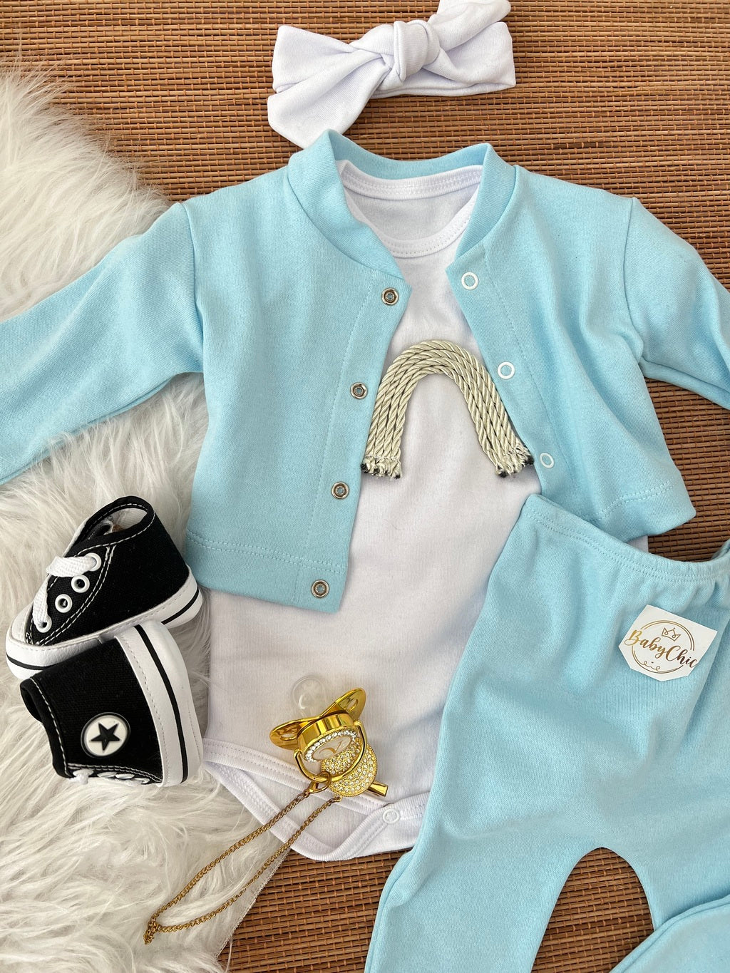 Kit estiloso em fio egípcio