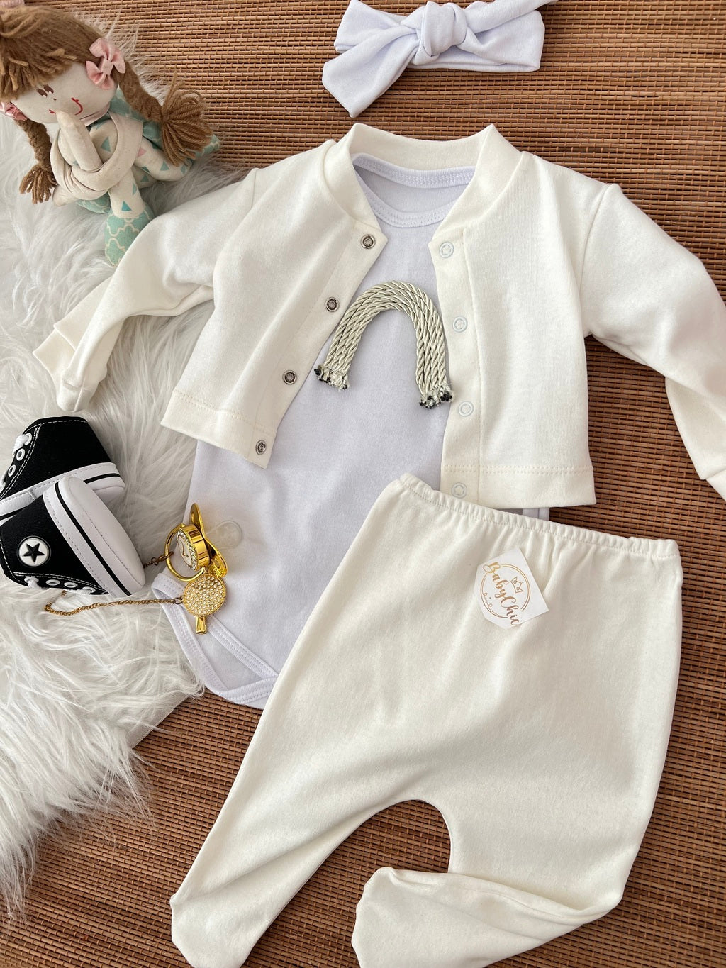 Kit estiloso em fio egípcio