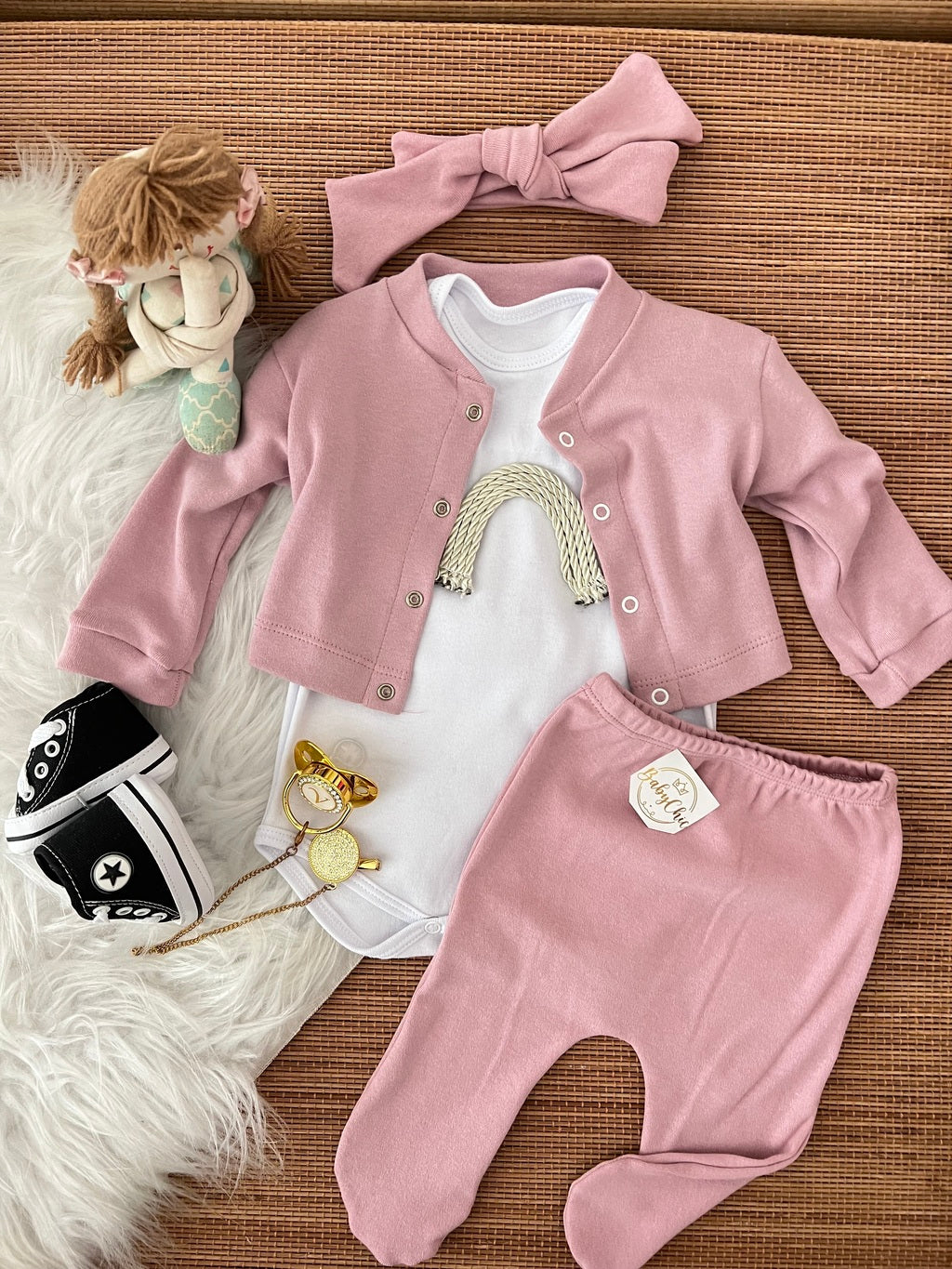 Kit estilosinho menina em fio egípcio