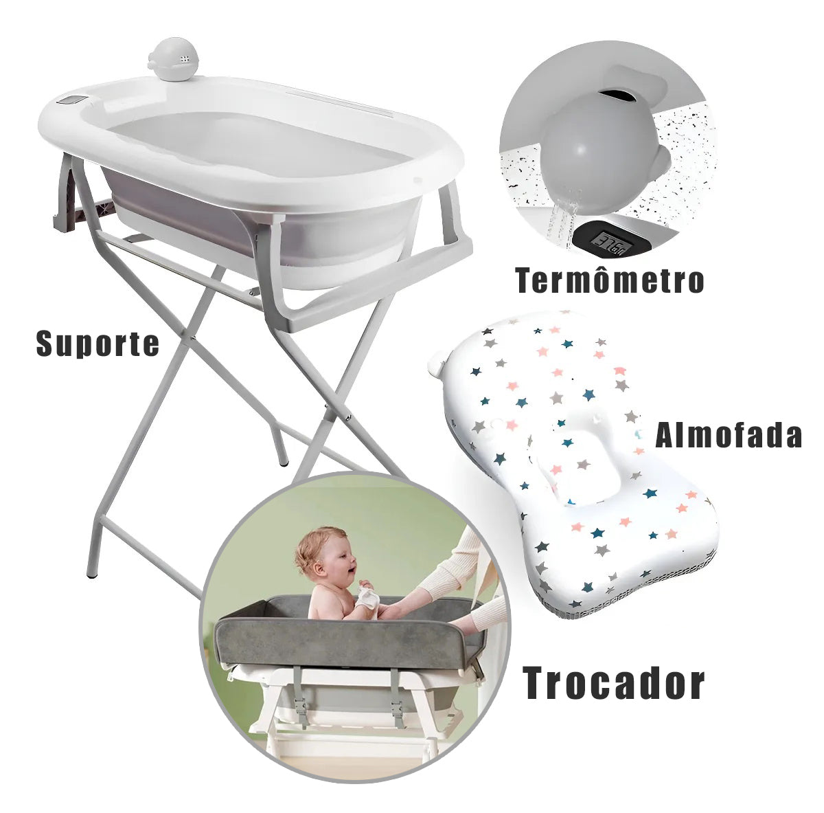 Banheira Dobrável para bebê